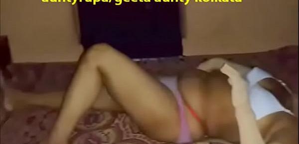  hot sexy bengali geeta aunty from kolkata india